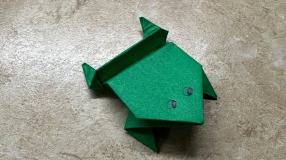 Как сделать лягушку из бумаги за 6 минут - 30 фото + видео