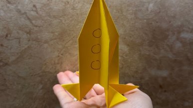 Как сделать ракету из бумаги - фото и видео схема