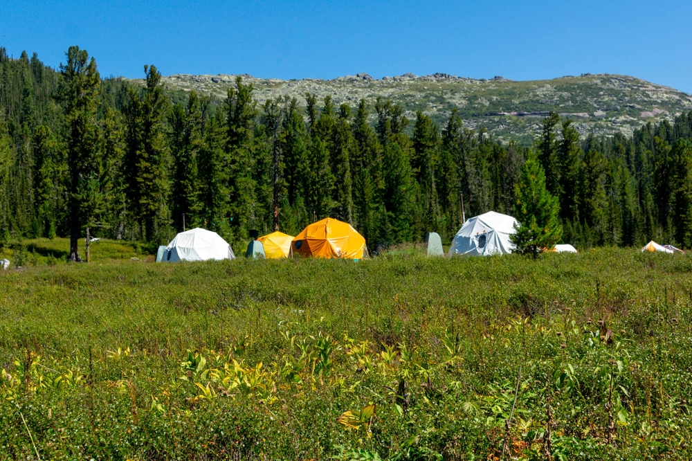 Палаточный лагерь в Ергаках