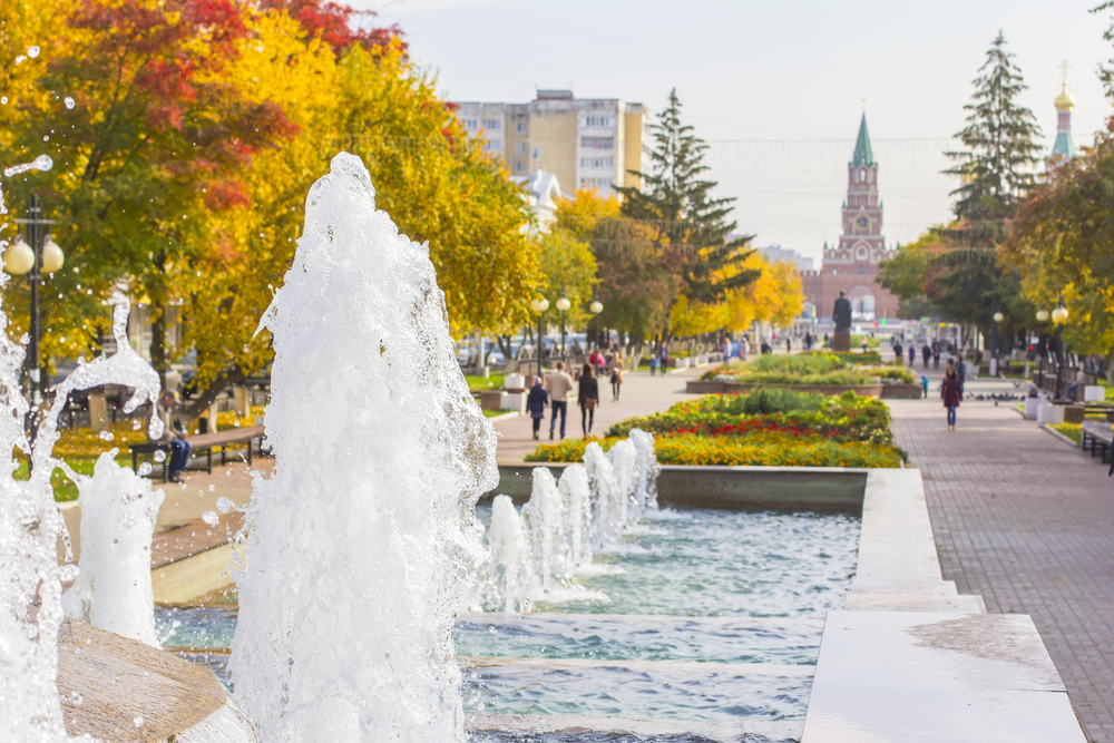 Фото бульвара Чавайна в Йошкар-Оле