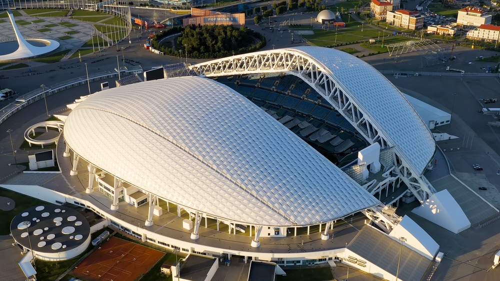 Стадион Фишт в Олимпийском парке в Сочи