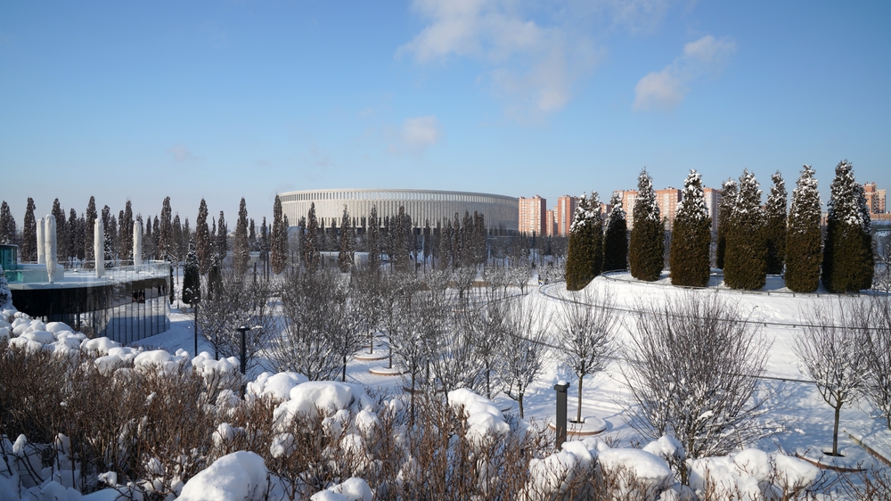 Парк Галицкого зимой