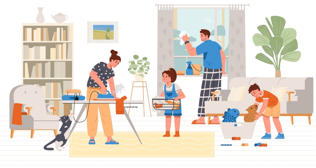 "Это не наказание!" Как приучить детей помогать по дому