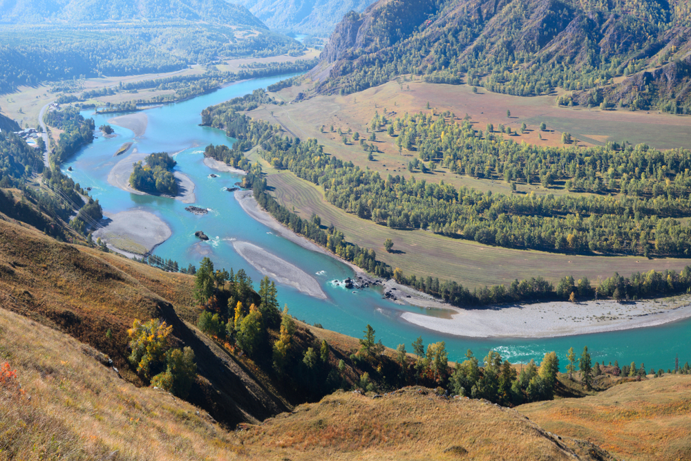 Фото долины реки Катунь