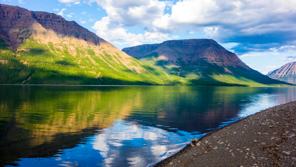 Красивое озеро на плато Путорана