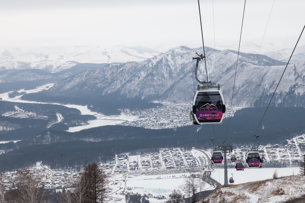 Канатная дорога в Манжероке Чуйский тракт