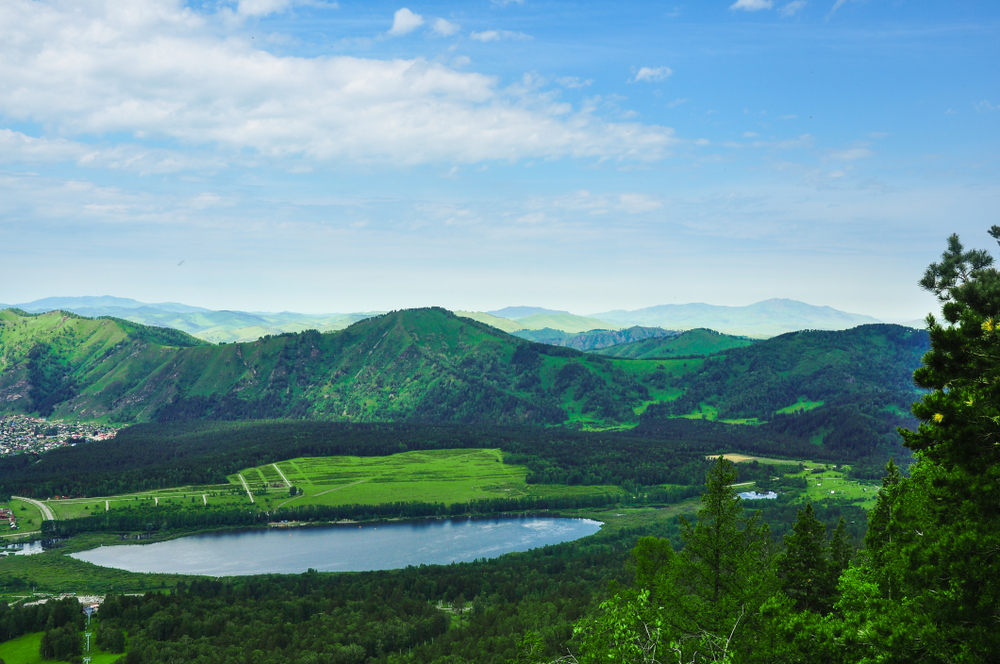 Манжерокское озеро на Алтае