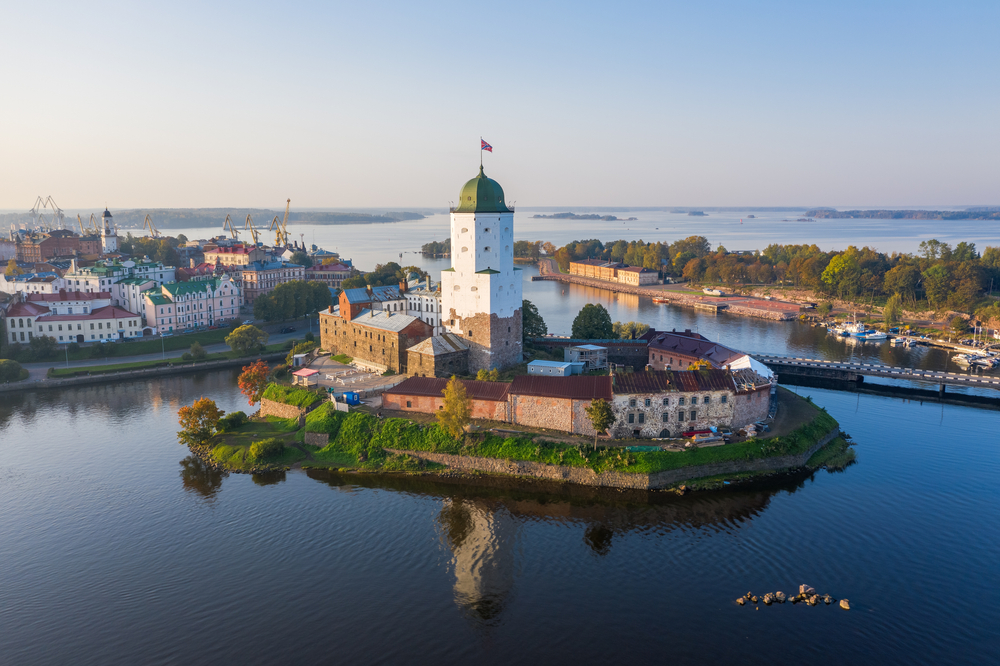 Выборгский замок - фото сверху