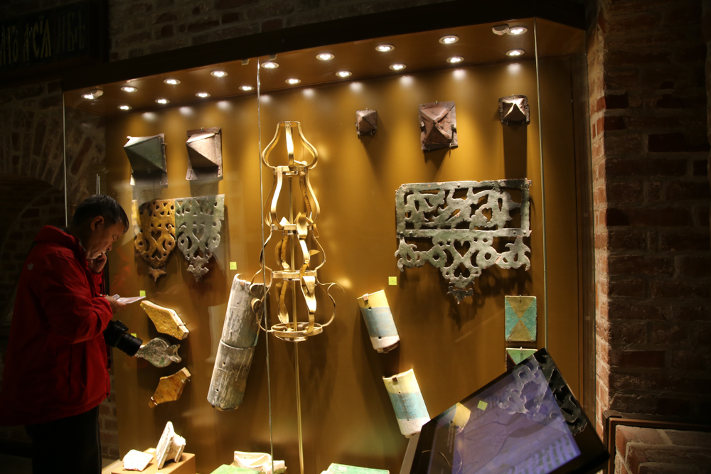 Музей внутри собора Василия Блаженного в Москве