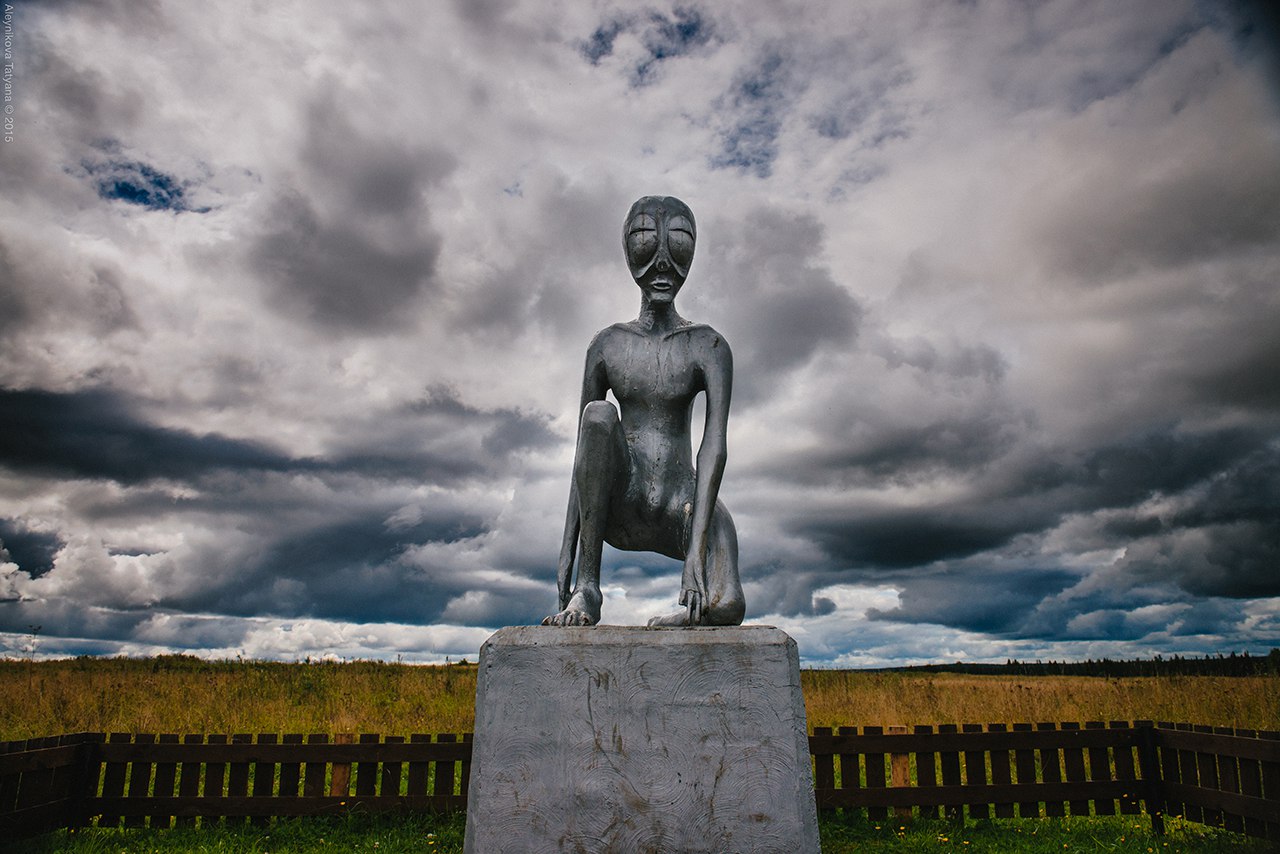 Памятник инопланетянину в Пермском крае