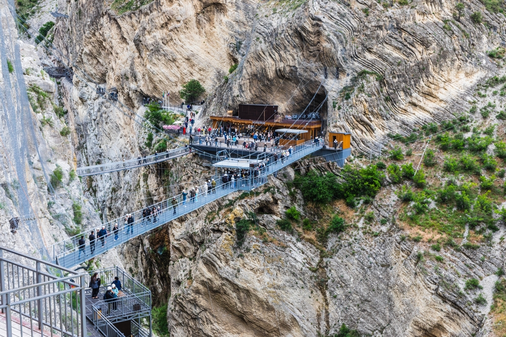 Пещера Нохьо в Сулакском каньоне в Дагестане