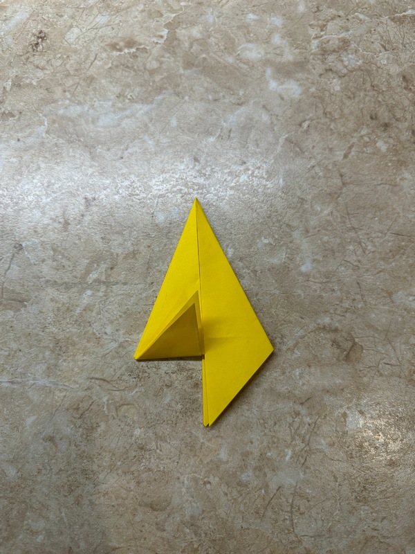 оригами ракета схема