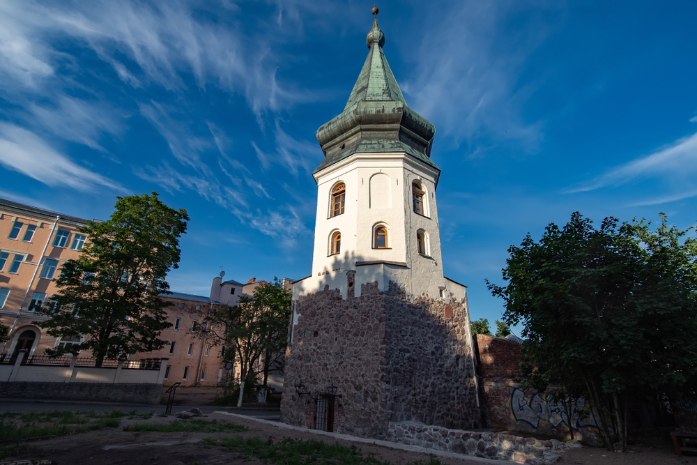 Фото башни Ратуши в Выборге