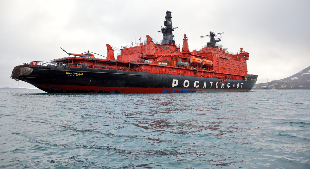 Атомный ледокол в Арктике Росатомфлот