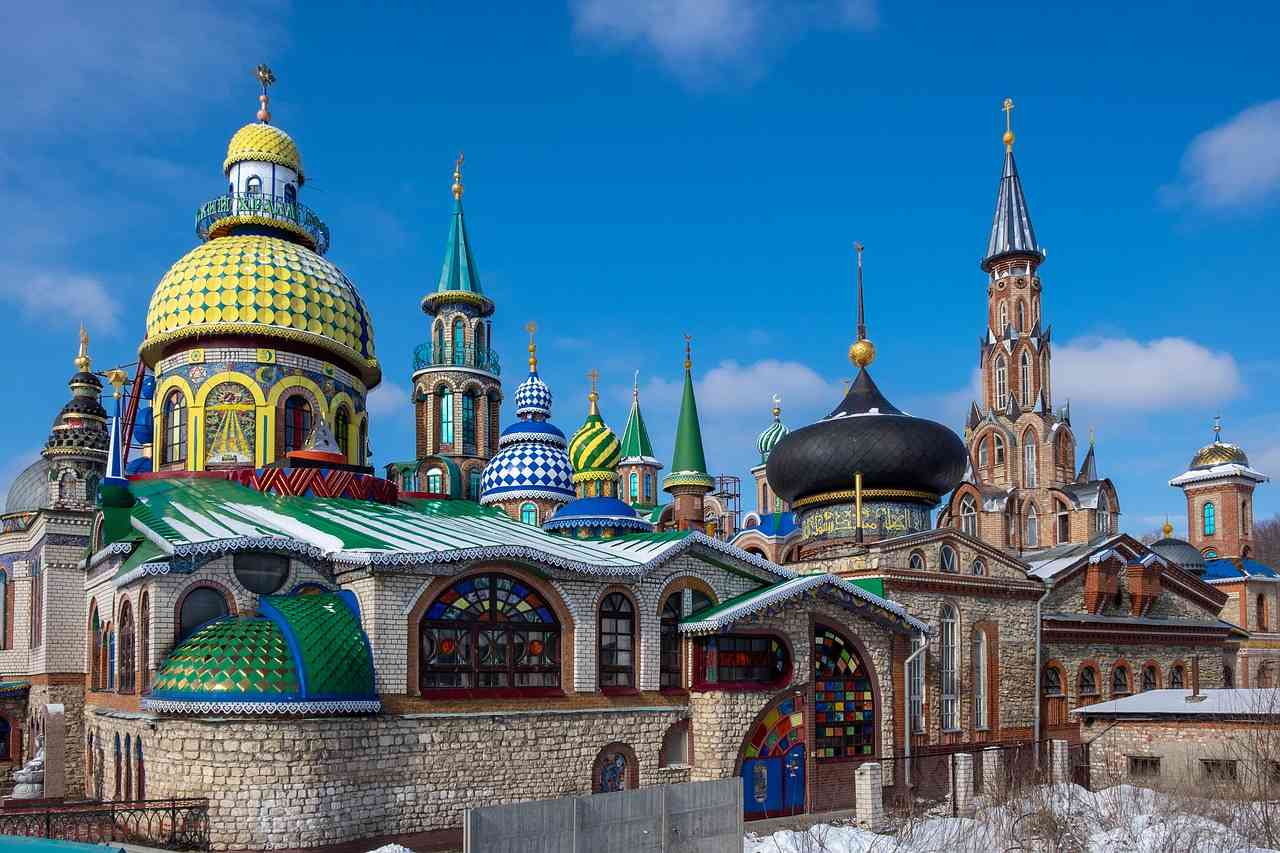 Красивый храм в Казани