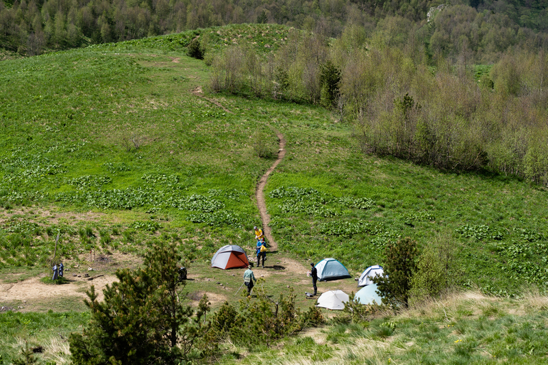 Палаточный лагерь в природном парке Большой Тхач