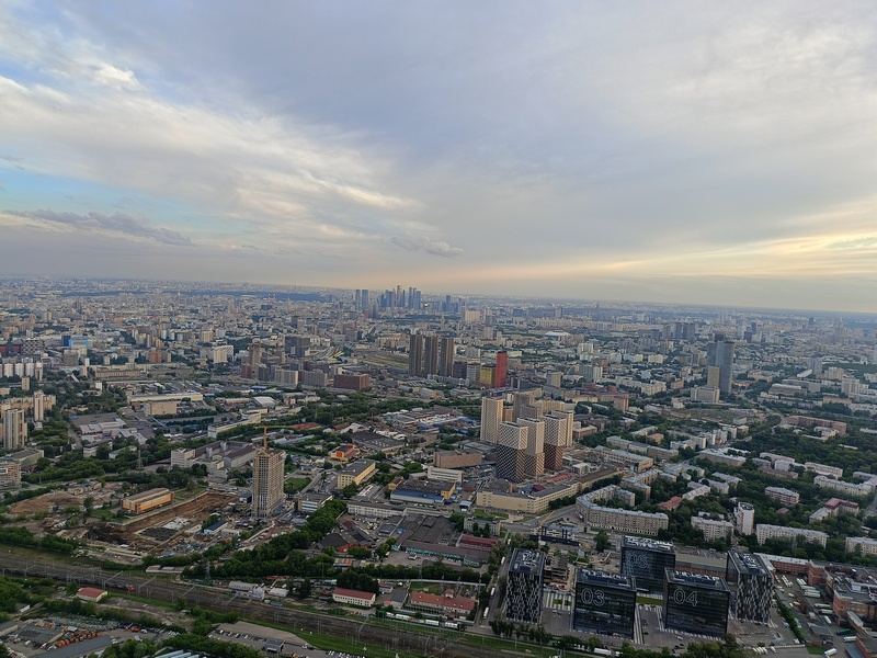 Вид с Останкинской башни