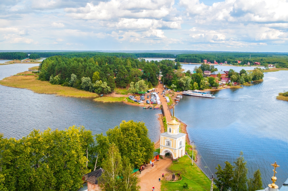 Вид на город Осташков