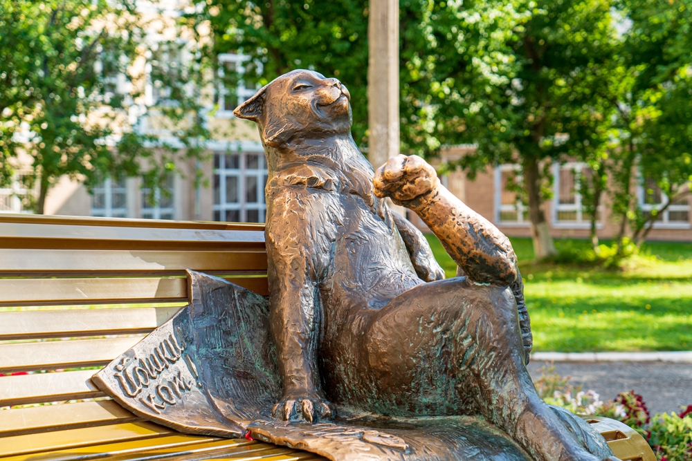 Памятник Йошкиному коту в Йошкар-Оле